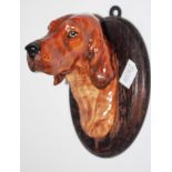 Royal Doulton Wall mounted Irish Setter dog head