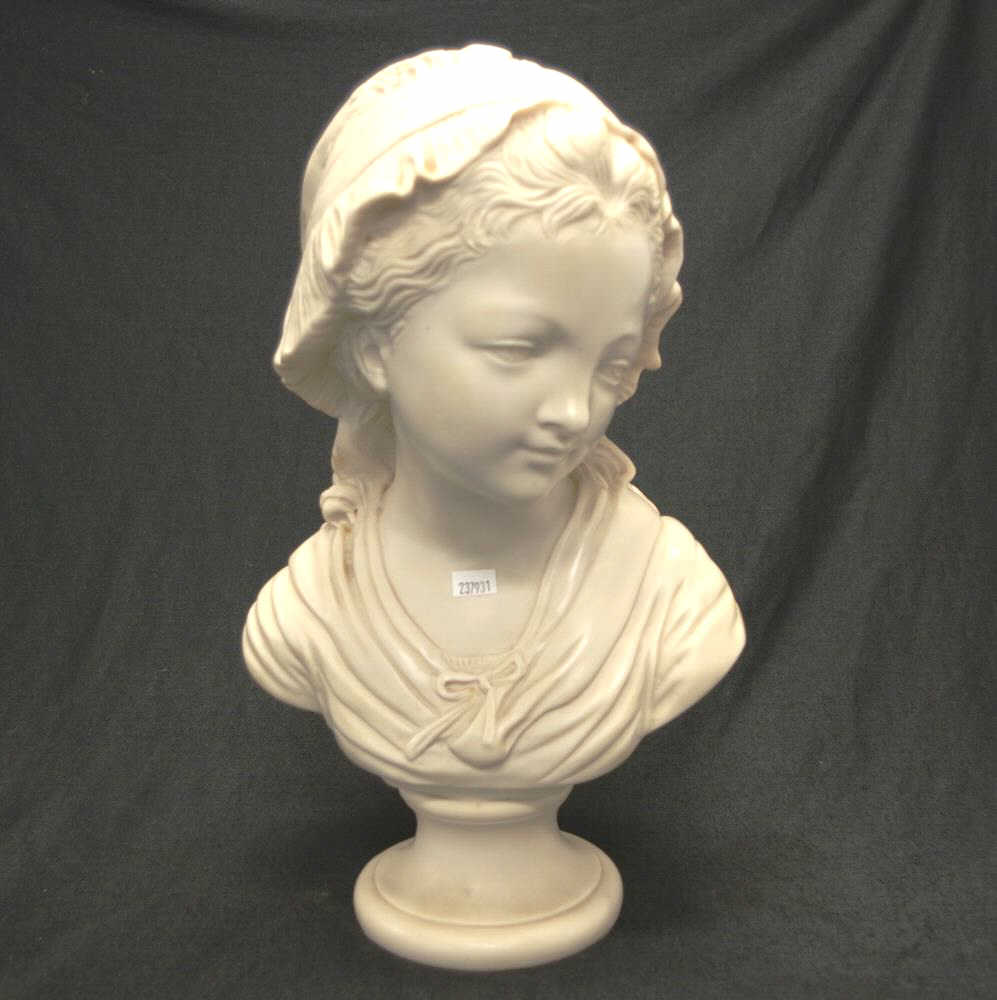 Large composite bust of a young lady - Image 2 of 4