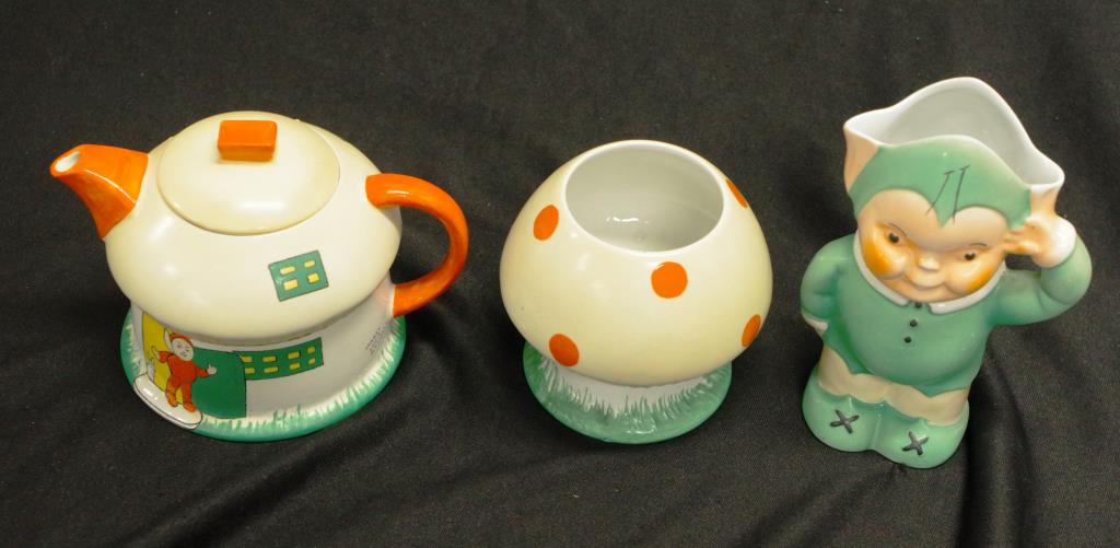 Rare Shelley Mabel Lucie Attwell 3 piece tea set - Image 2 of 3