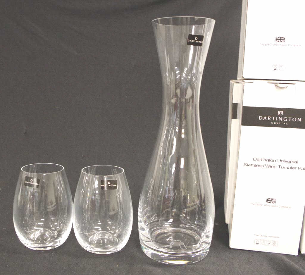 Dartington decanter and 10 glasses - Image 2 of 3