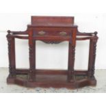 Antique 2 tier hall stand