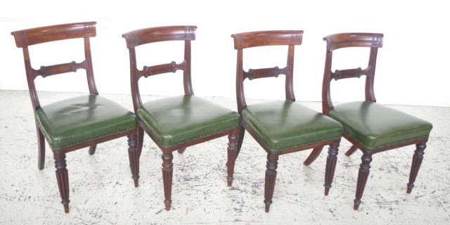Ten William IV mahogany dining chairs - Image 3 of 4