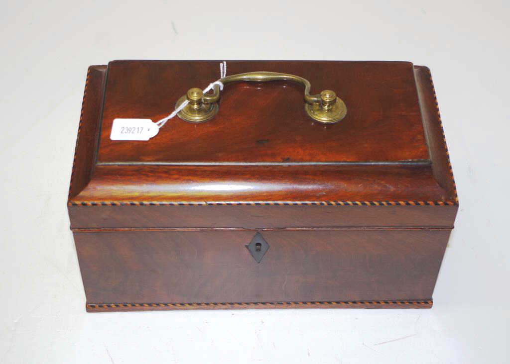 George III mahogany box - Image 2 of 4