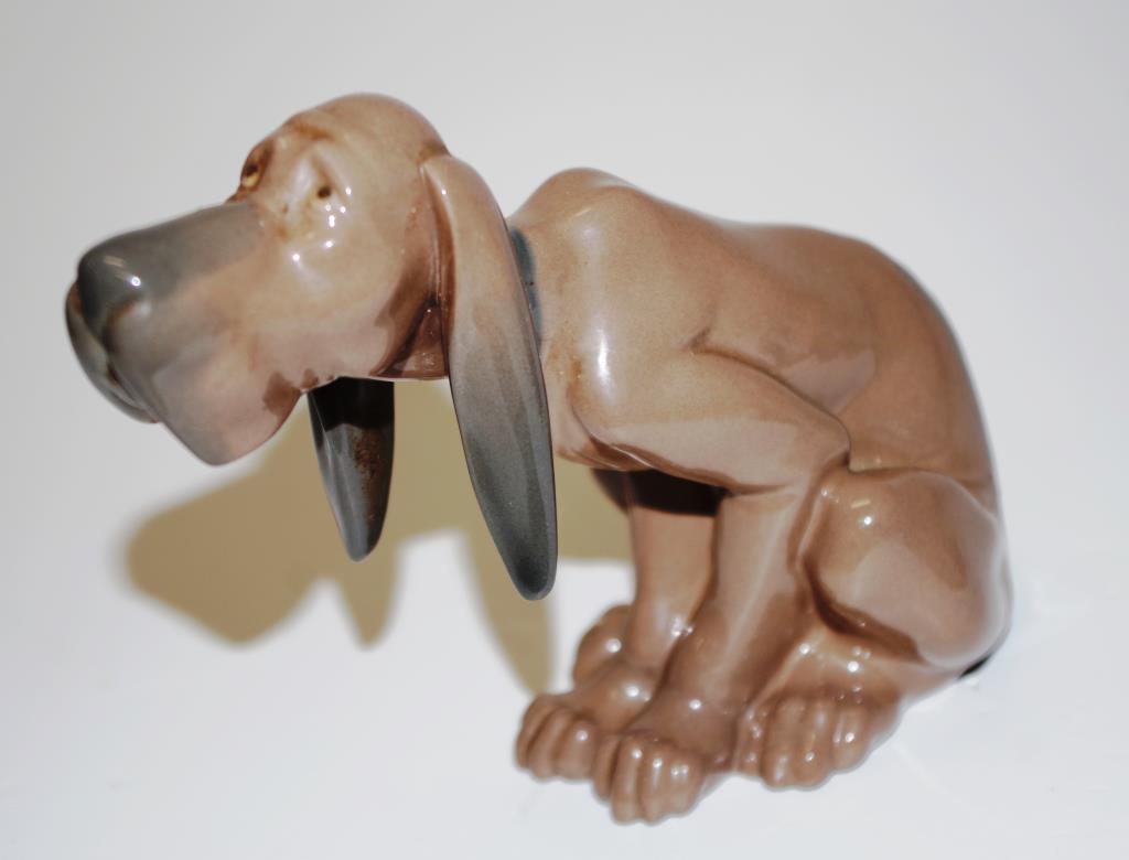 Two Lladro hound dog figures - Image 3 of 4