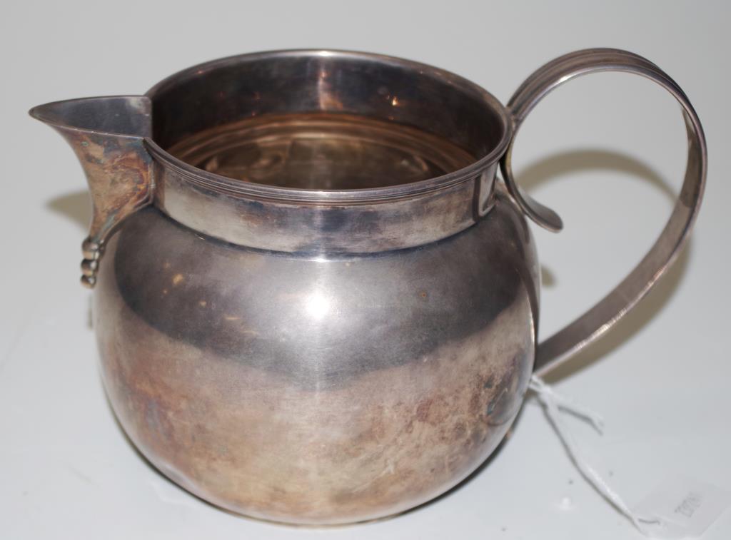 Australian art nouveau sterling silver water jug - Image 3 of 4