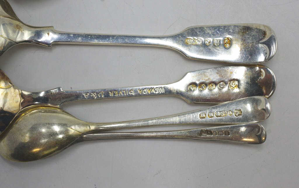 Six sterling silver condiment spoons - Image 3 of 4