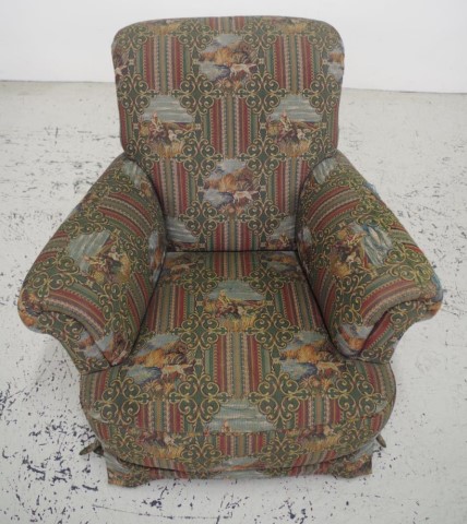 Art Deco single seat lounge chair - Image 2 of 2