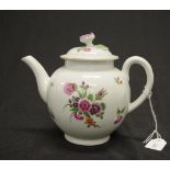 Late 18th C: Dr Wall, Worcester teapot C:1770