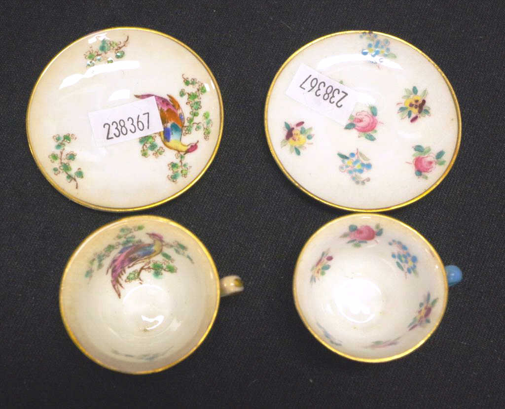 Two Crown Staffordshire miniature Cup/saucers - Image 3 of 4
