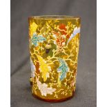 Antique Moser enamel beaker