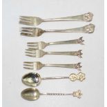 Quantity of various sterling silver souvenir ware