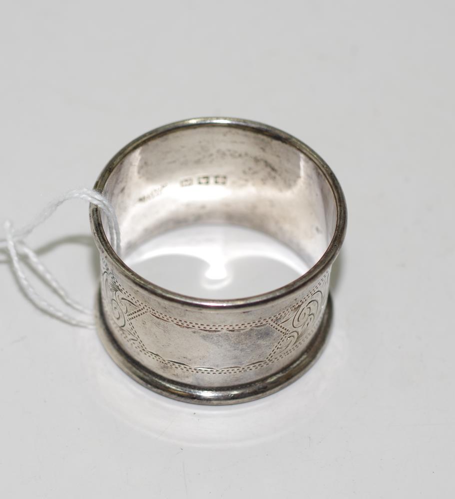 Australian sterling silver napkin ring - Image 2 of 3