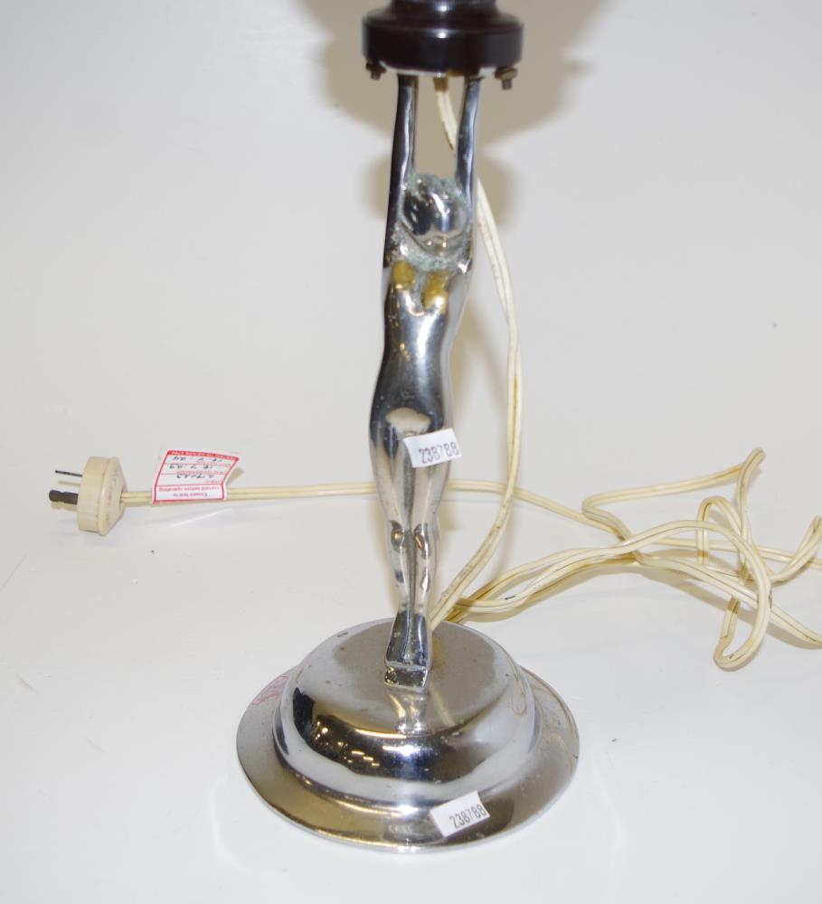 Vintage chromed 'Diana' electric table lamp - Image 2 of 2