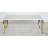 Marble top coffee table