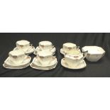 Early Shelley Queen Anne shape part tea set