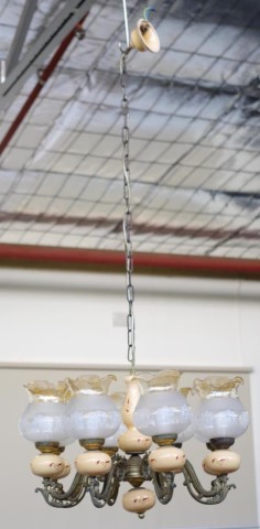 Italian 8 branch ceiling light - Bild 2 aus 2