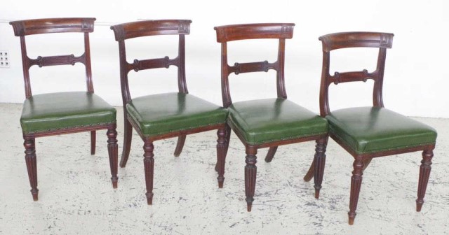 Ten William IV mahogany dining chairs - Image 2 of 4