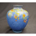 Royal Doulton blue glaze vase