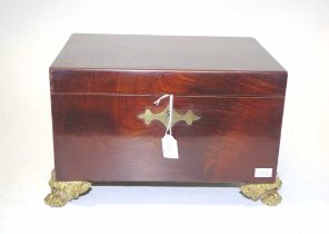 Regency flamed mahogany box