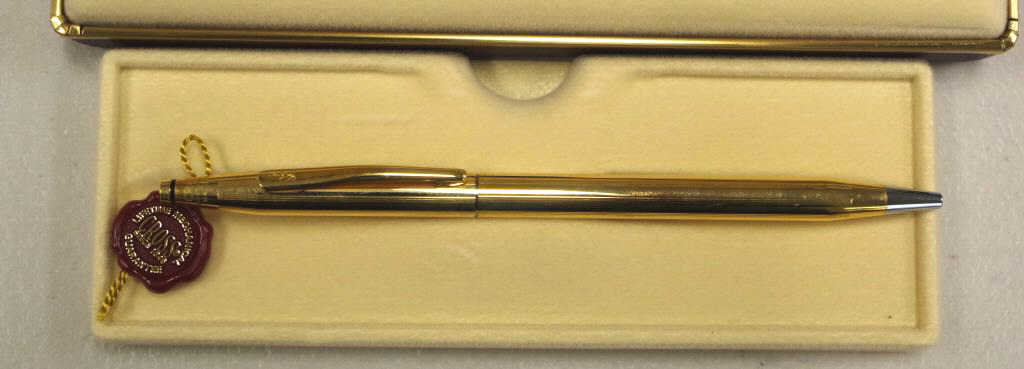 Cased Cross 18ct gold plated ballpoint pen