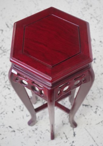 Chinese hexagonal jardiniere stand - Bild 2 aus 2