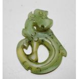 Antique Chinese jade toggle