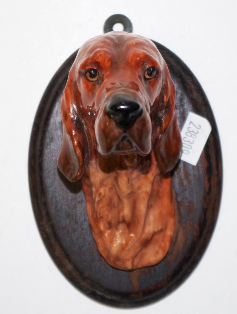 Royal Doulton Wall mounted Irish Setter dog head - Image 2 of 3
