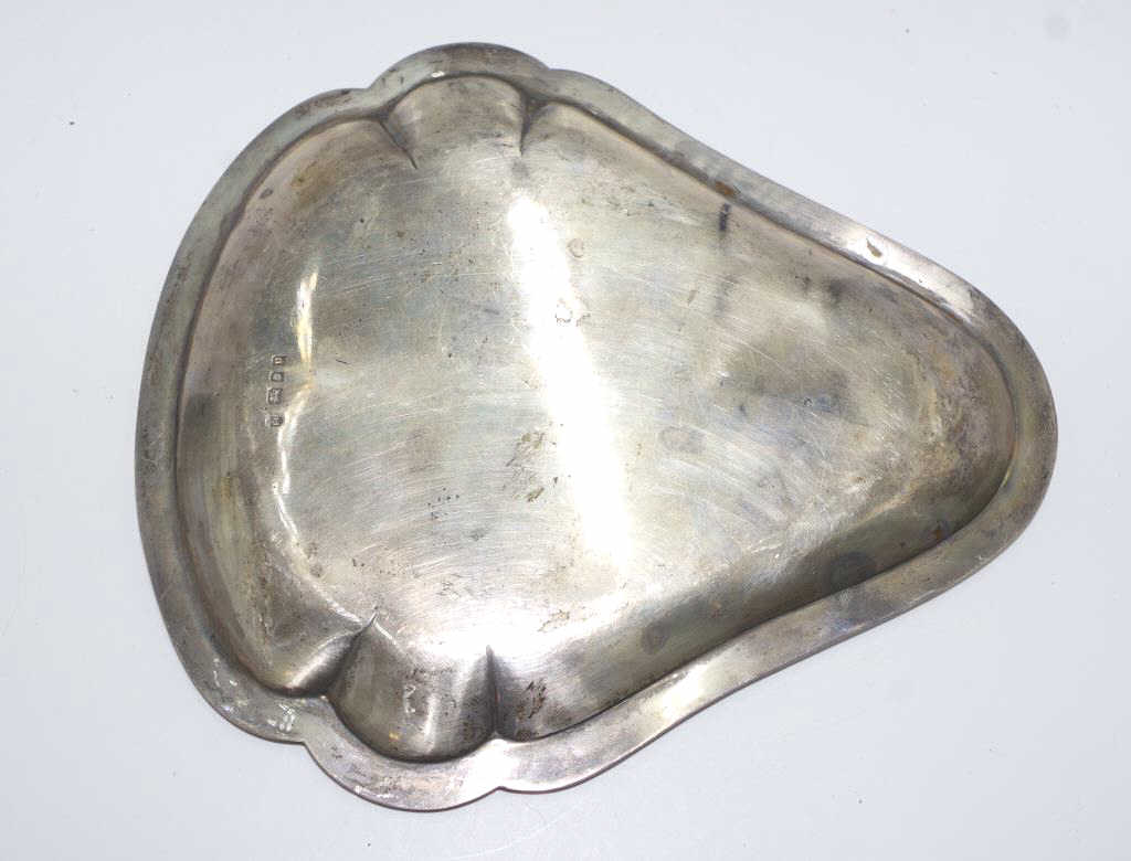 George V hallmarked silver tray - Image 2 of 3