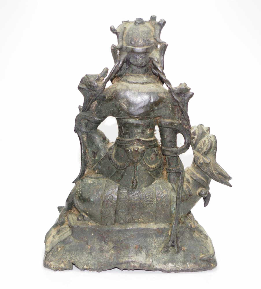 Antique bronze Guanyin Bodhisattva - Image 5 of 12