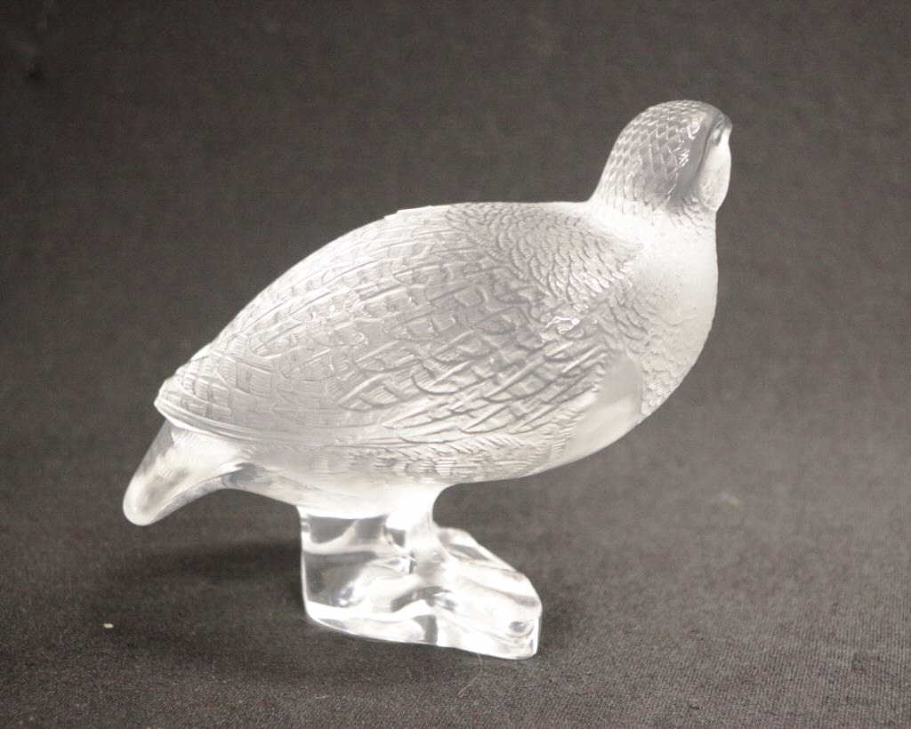 Large Lalique quail - Image 3 of 3