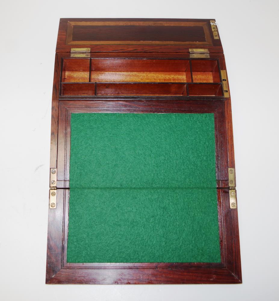 Antique Tunbridge ware writing box / slope - Image 2 of 3