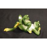 Franz Porcelain 'Frog, Father & Son' figure