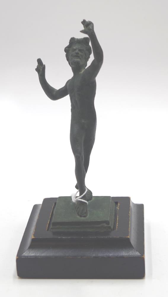 18th Century cast bronze figure of Pan - Image 2 of 4