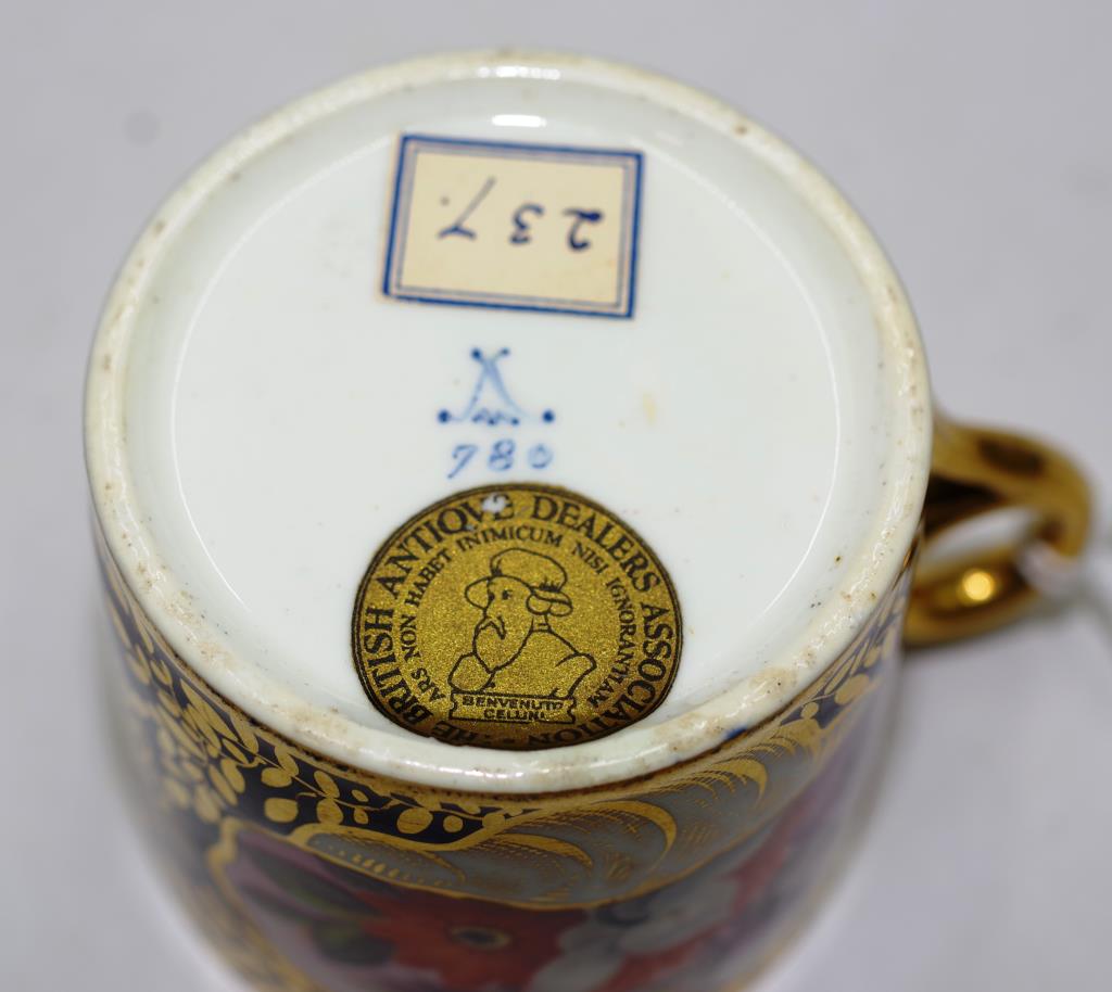 Early 19th century Minton bone china coffee can. - Image 3 of 3