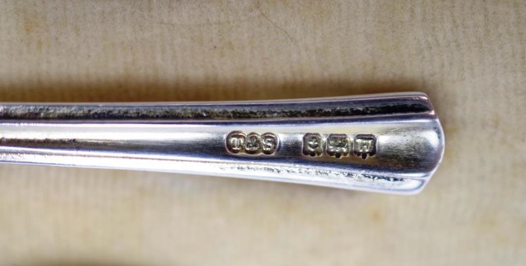 Cased set of 6 silver & guilloche enamel teaspoons - Image 3 of 4