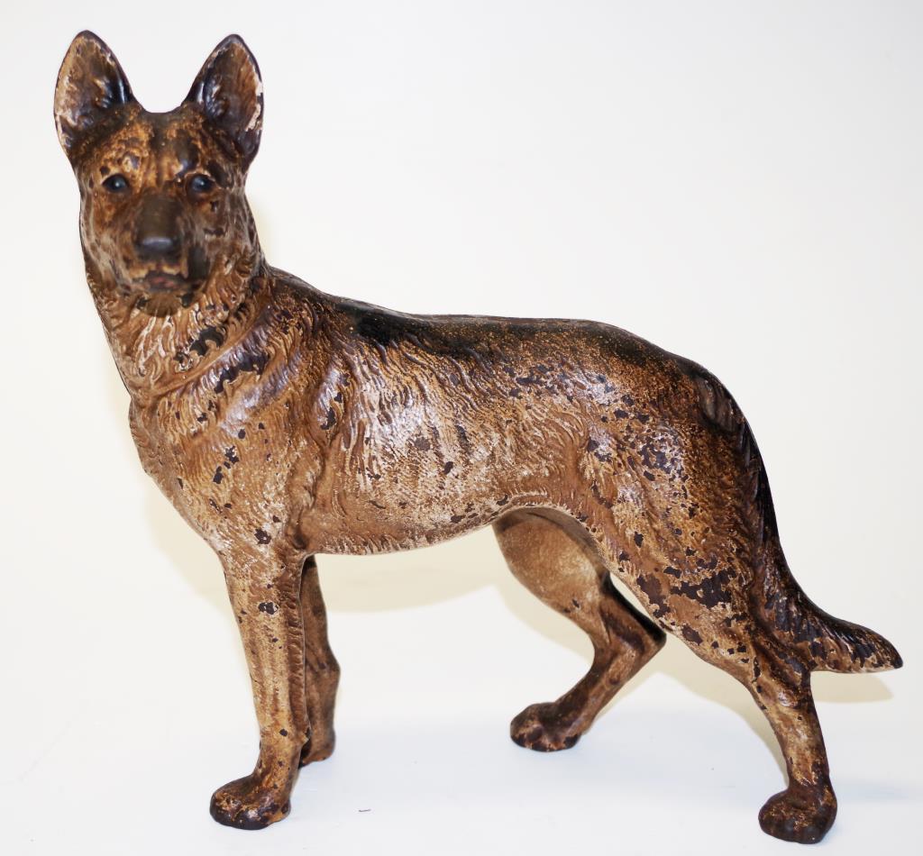 Vintage cold painted metal dog figure - Image 2 of 4