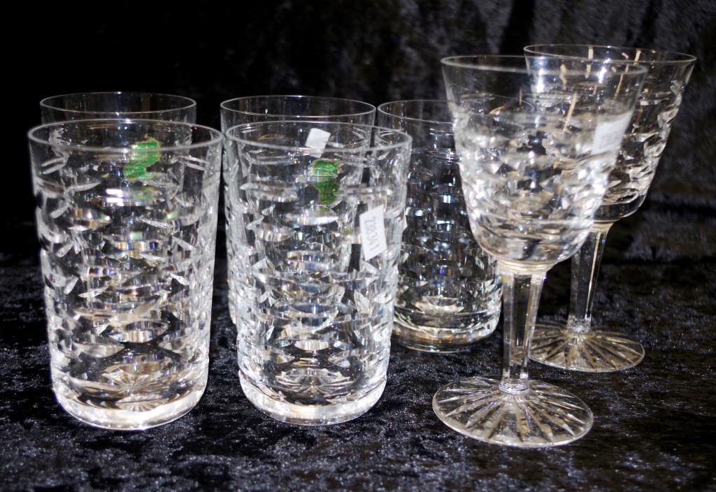 Seven Waterford Crystal Tralee glasses - Image 3 of 3