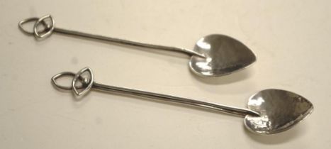 Pair of Australian silver coffee spoons