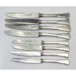 Various Austro-Hungarian silver handled knives