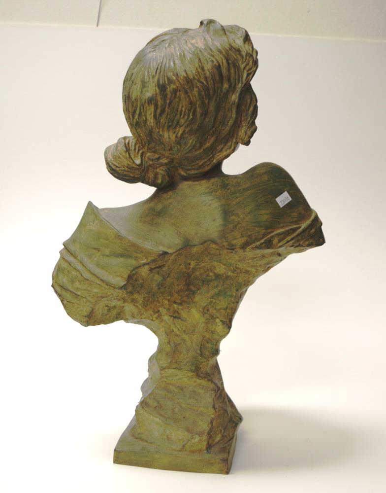 After Emmanual Villanis "Seulei" sculpture/bust - Image 3 of 4