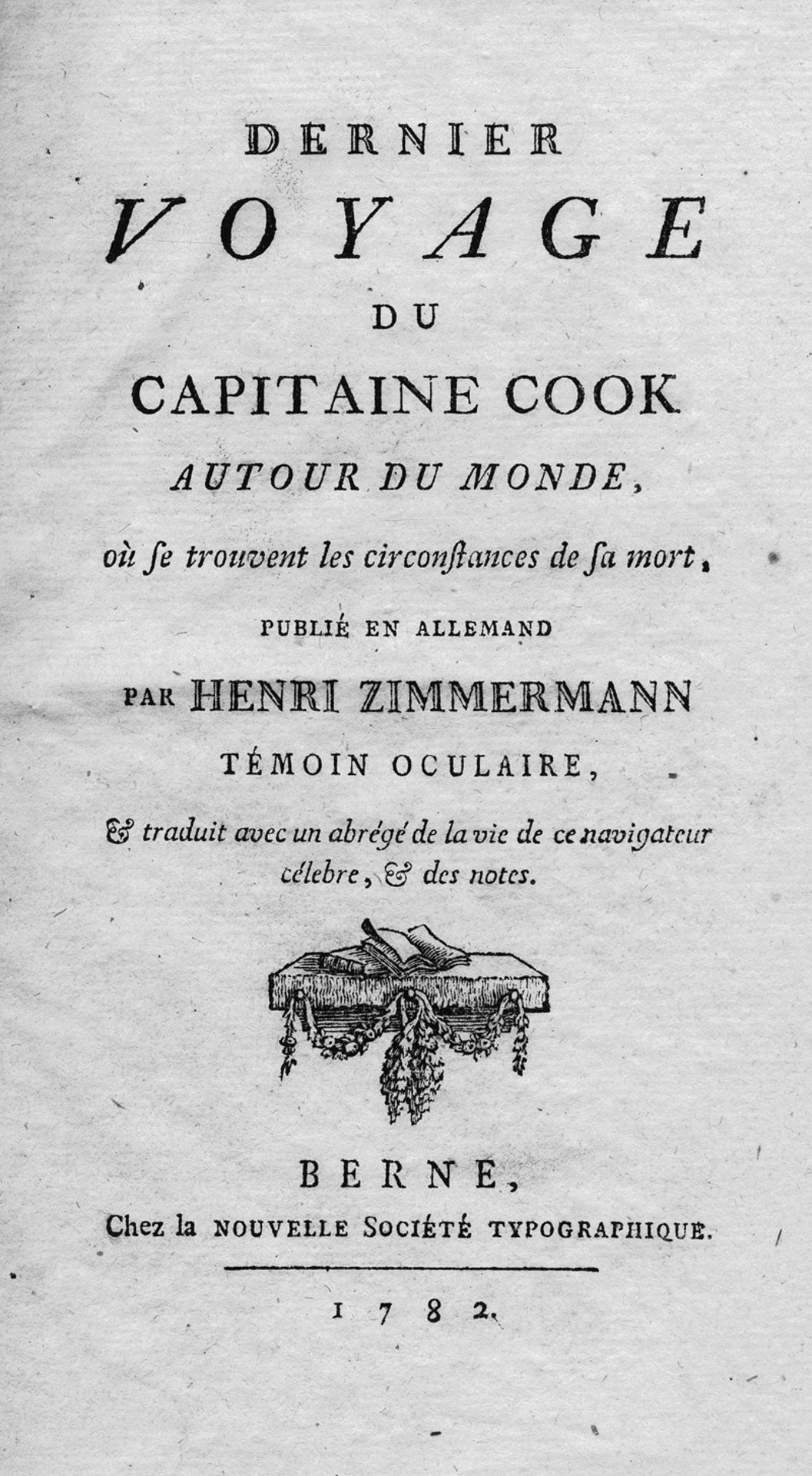 Zimmermann, Heinrich: Dernier voyage du Captaine Cook