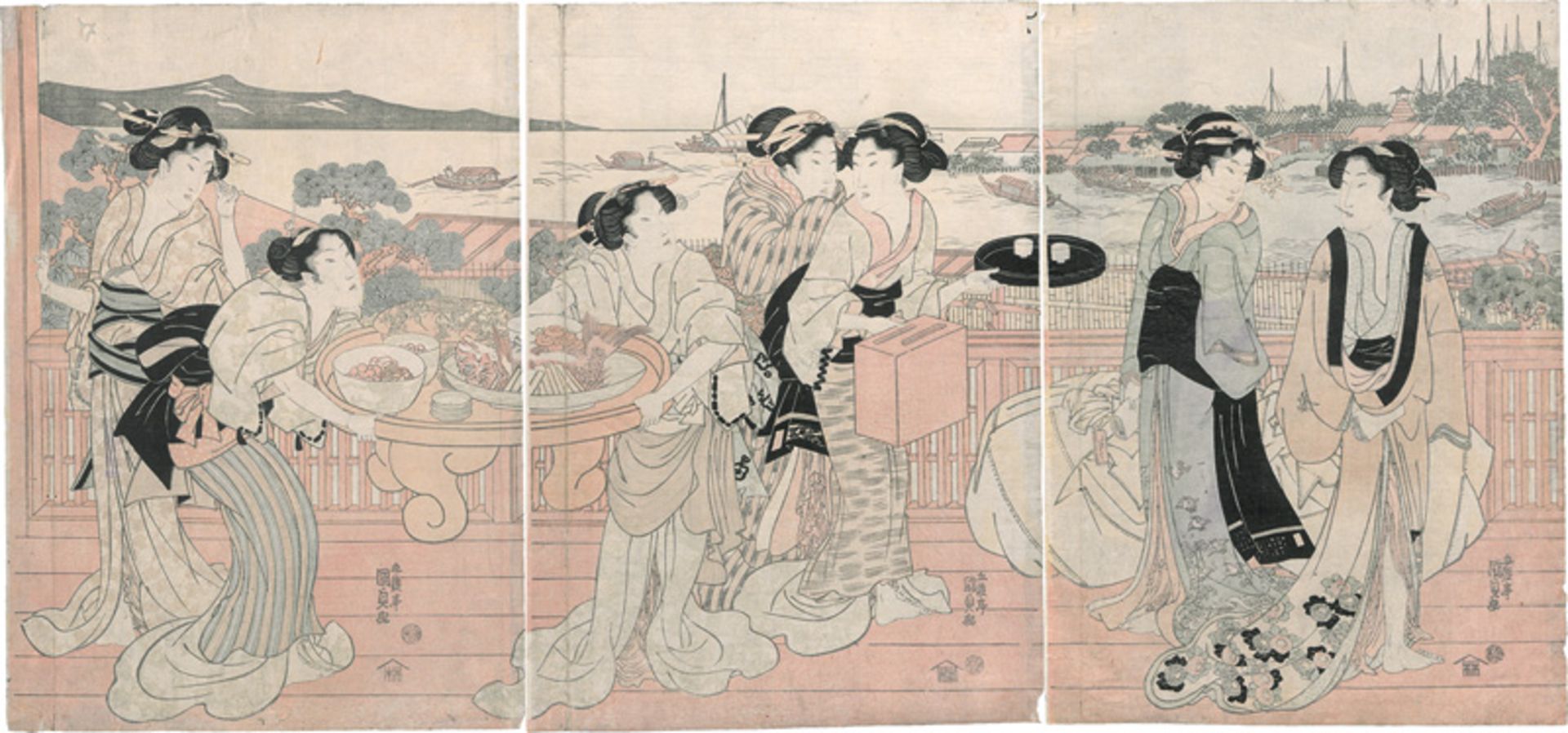 Kunisada, Utagawa: Japanische Farbholzschnitte verschiedener Formate