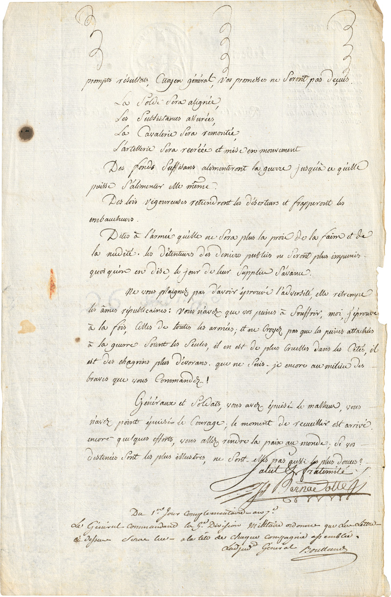 Bernadotte, Jean Baptiste und : 3 Briefe