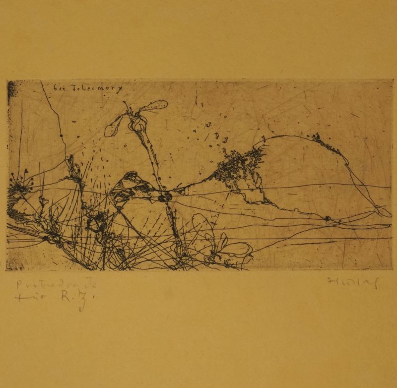 Hussel, Horst: 10 Kaltnadelradierungen, (9 signiert)