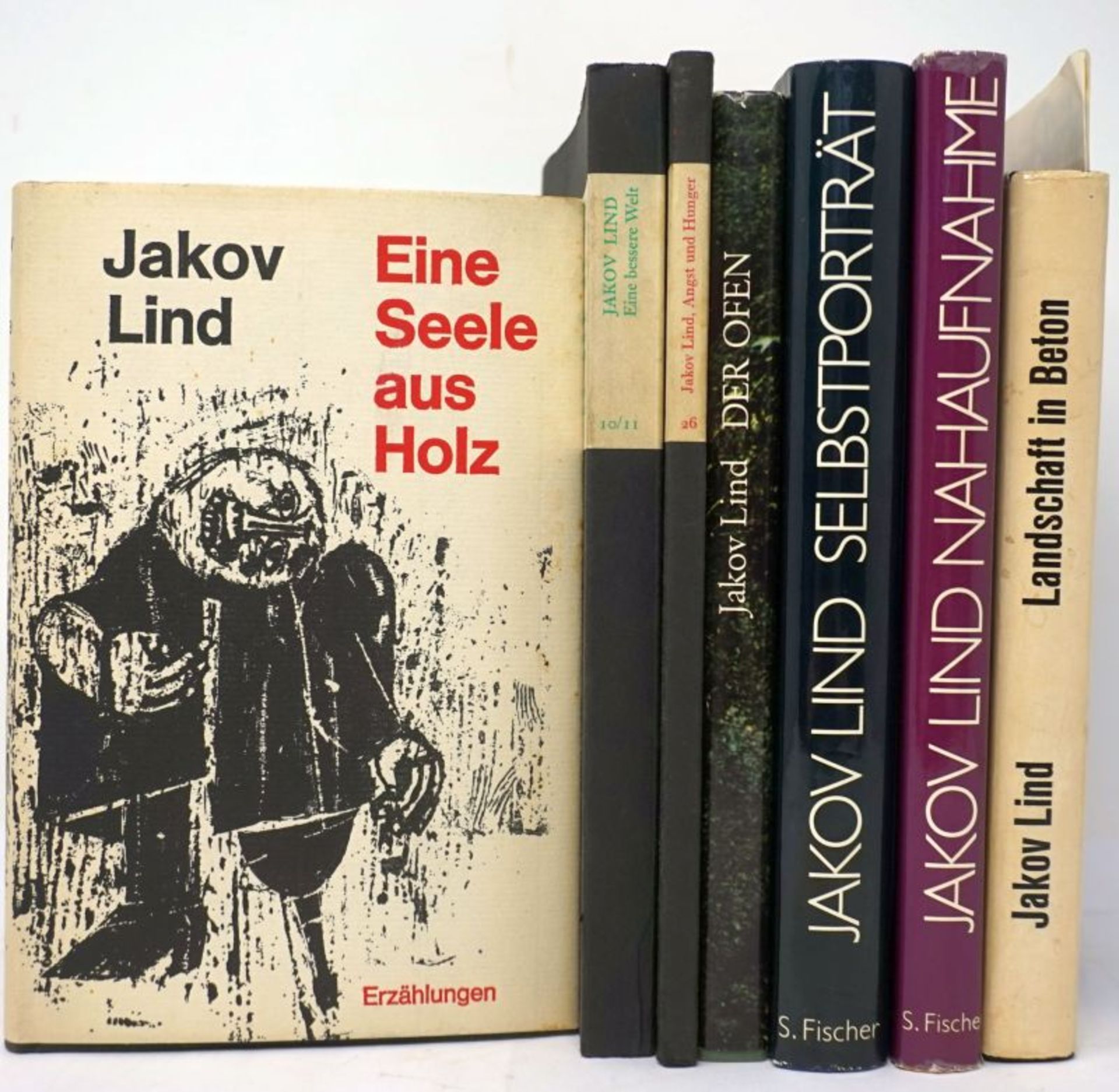 Lind, Jakov: Konvolut von 7 Werken mit eigenh. Widmung