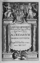 Minderer, Raymund: Aloedarium Marocostinum (EA) + De pestilentia liber unus