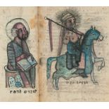 Äthiopisches Gebetbuch: Ge'ez-Handschrift in roter und schwarzer Schrift auf Per...