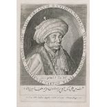 Sadeler, Johannes: Hossein Ali Beg Bayat. Porträt in Kupferstich.