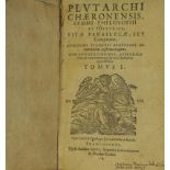 Plutarch: Summi philosophi et historici, vitae parallelae