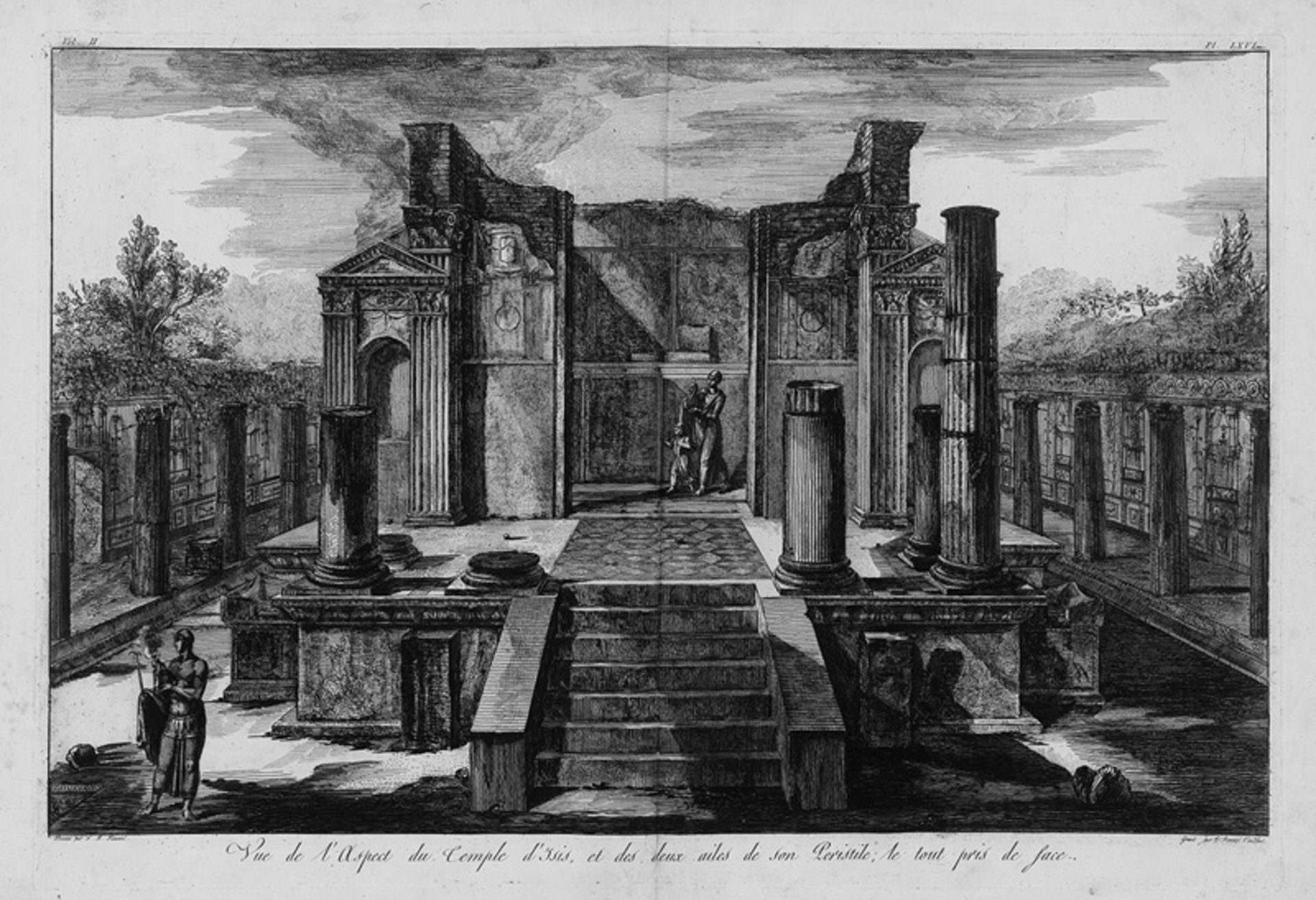 Piranesi, Francesco: Zwei Radierungen zu Pompeji